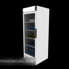 3д модель холодильника Siemens с открытой дверью