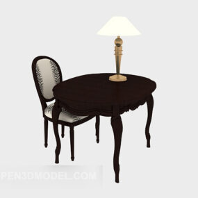 Small Solid Wood Case Table 3d model