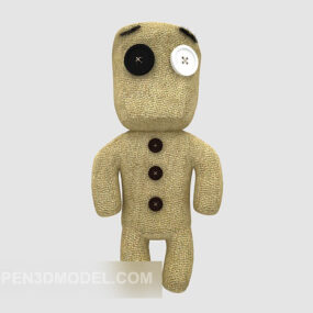 Small Wood Man Toys 3d μοντέλο