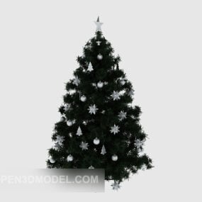 مدل سه بعدی درخت کریسمس دانه برف
