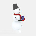 Sneeuwman 3D-model downloaden