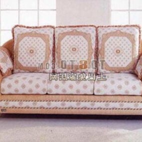 Sofa Vintage Pattern 3d model