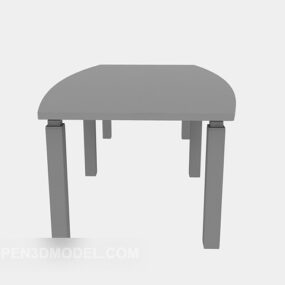 Sofa Stool Grey Color 3d model