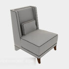Židle z šedé tkaniny