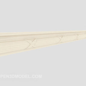 Massief houten hoekmodellering 3D-model