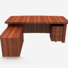 Solid Wood Desk Mahogany