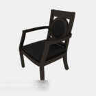Solid Wood Armrest Dining Chair