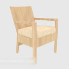 Massief houten rugleuning stoel