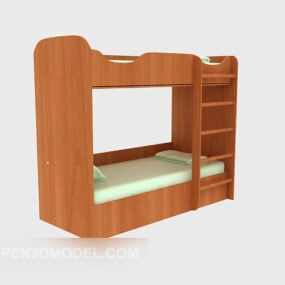 Solid Wood Children’s Bed 3d model