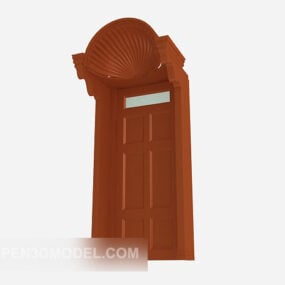 Solid Wood Composite Door Furniture 3d model