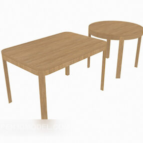 Bordo in legno massello A pochi, tavolino modello 3d