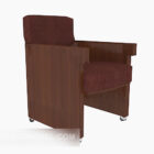 Solid Wood Guest Office Chair
