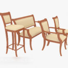 Συλλογή καρέκλας από μασίφ ξύλο