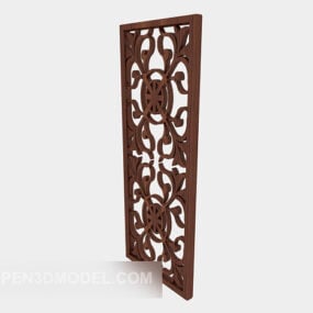 Solid Wood Home Partition 3d model
