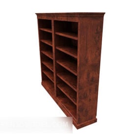 Solid Wood Home Shoe Cabinet 3d model
