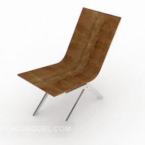 Model 3d Kursi Lounge Modernisme Kulit