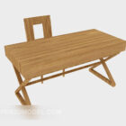 Solid Wood Pastoral Style Desk
