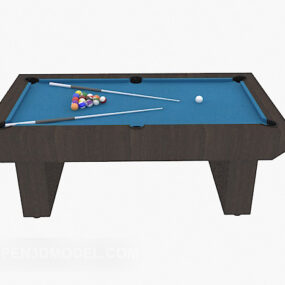 Solid Wood Pool Table 3d model