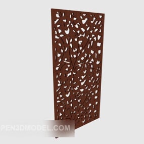 Solid Wood Simple Partition 3d-model