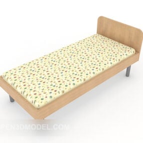 Solid Wood Single Children’s Bed 3d model
