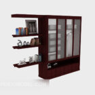 Wood Storage Cabinet With Tableware