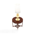 Solid Wood Table Lamp Side Table