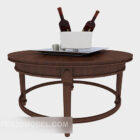Solid Wood Table Side With Tableware