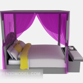 Southeast Asia Bed Style 3d model