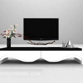 Asian Tv Cabinet Set 3d model