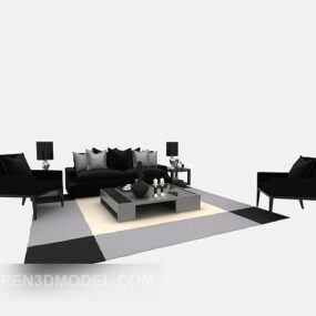 Southeast Asia Furniture Sofa Set 3d model