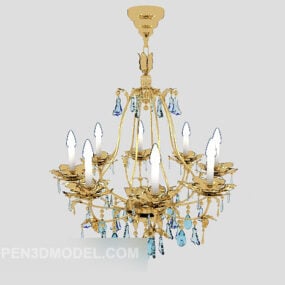 Southeast Asia Home Crystal Chandelier 3d model