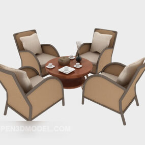 Southeast Asia Home Table Chair Furniture 3d model
