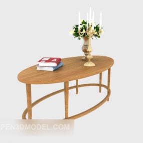 Southeast Asia Solid Wood Table 3d model