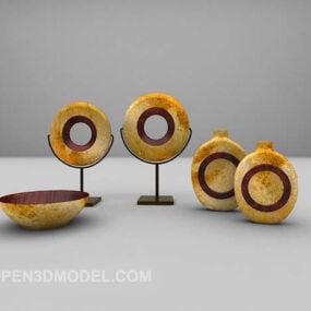Asia Trinket Sculpture Furniture 3d model