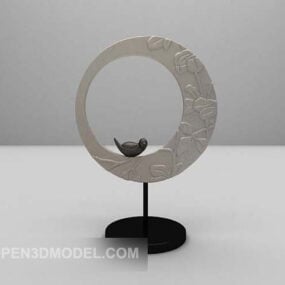 3д модель круговой качели в стиле модерн. Декоративная