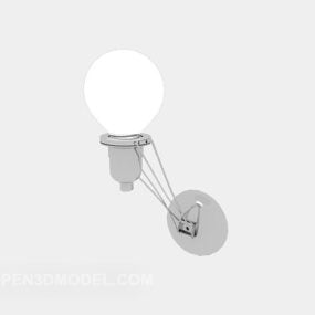 מנורת קיר כדורית דגם תלת מימד