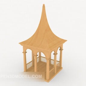 Model 3d Klasik Paviliun Puncak Menara