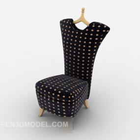 Spotted High-backed Lounge Chair 3d-modell