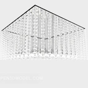 Model 3D kwadratowego żyrandola