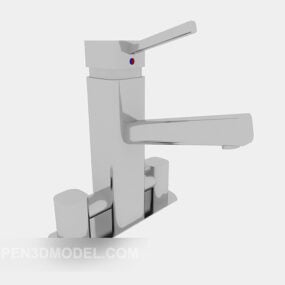 Bathroom Square Tap 3d model
