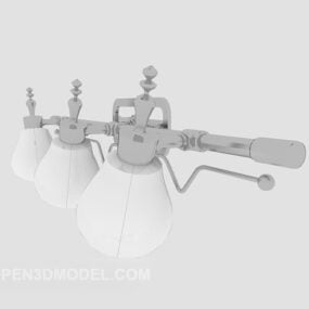 Model 3d Lampu Tumpuan Peringkat Siling