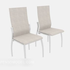Krzesło wypoczynkowe ze stali nierdzewnej Model 3D