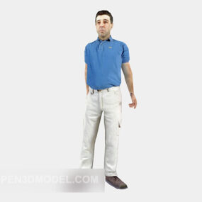 Standing Men Character 3d model