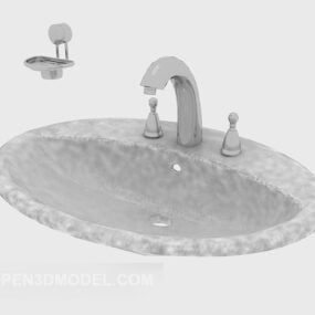 Home Stone Washbasin 3d model
