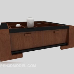 Storage Locker Wooden 3d model