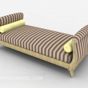 Striped Lounge Sofa 3d model