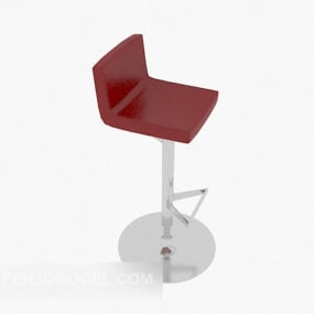 3д модель стильного минималистичного барного стула
