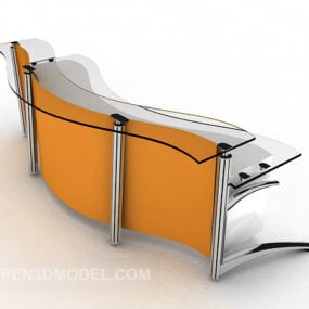 Stilvolles, minimalistisches Empfangs-3D-Modell