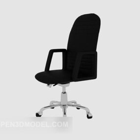 Stylish Black Minimalist Office Chair 3d model