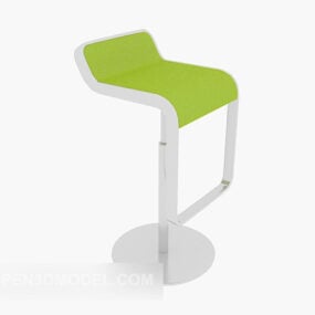 Einfacher Bartisch mit Stuhl 3D-Modell